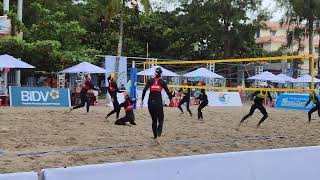 KIEN GIANG vs HAI PHONG Beach volleyball. Semi - final.Ha Tien, Vietnam