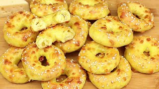 Сырные ПОНЧИКИ В Духовке🍩Супер простой рецепт!Без дрожжей!Со стола улетают в миг!ВКУСНО и БЫСТРО!