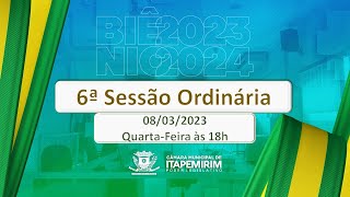 Câmara de Itapemirim - 06ª Sessão Ordinária - 08 de março/2023.