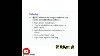 Review p20 ex8 Ағылшын тілі 7 сынып English plus grade 7