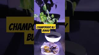 Champorado w/ buwad #snacks #pinoysnacks #subscribers