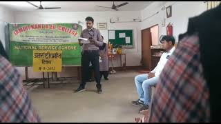 O Ri Chiraiyya | Initiative by JKM | National Service Scheme