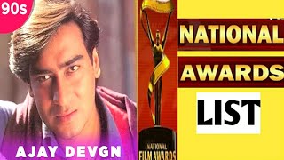 Ajay devgan National Awards|Ajay devgan national awards list|National awards|