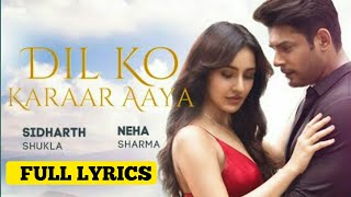 Dua Bhi Lage Na Mujhe, Dawa Bhi Lage Na Mujhe | Dil Ko Karaar Aaya Full Song With Lyrics | N Lyrics