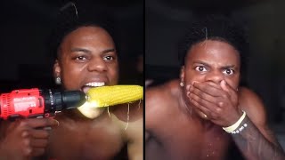 IShowSpeed Does The Corn On The Drill Challenge