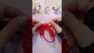 🔴DIY Cute Miniature craft Idea, Apple with Pipe Cleaners #craft #art #trending #diy #shorts #short