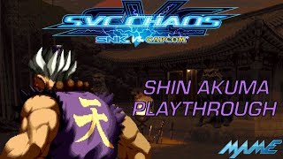 SNK Vs. Capcom: SVC Chaos Super Plus: Shin Akuma Playthrough (MAME) (1440p 60fps)