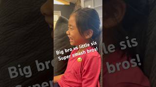 Big bro vs little sis in Super Smash Bros!