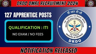 DRDO DMRL Apprentice 2024 Online Apply | DRDO Vacancy 2024 | How to Apply in Tamil