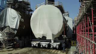 USS La Jolla (SSN 701) Moored Training Ship (MTS) Conversion Timelapse