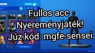 FULLOS FORTNITE ACC nyereményjáték!!! Teendők leirásban!