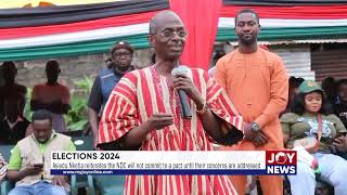 Asiedu Nketia reiterates the NDC will not commit to a pact until their concerns are addressed.