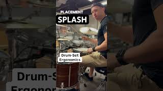 Splash Cymbal ERGONOMICS & Placement #splash #ergonomics #drumlesson #drums