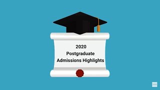 2020 Postgraduate Admissions Highlights at The Red Pen