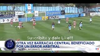 Barracas Central ... ¿ Otra vez beneficiado ? Andres Merlos en la mira,