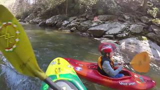 Kayaking Muddy Creek with Liam and friends 4/17/16