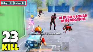 23 KILL, 15 KILL CUMA DI GEORGOPOL -  SOLO VS SQUAD PUBG MOBILE REALME 3 PRO