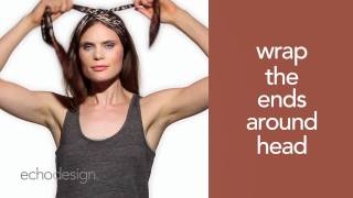 Echo Design How to Tie a Scarf #10 - The Headband.mov