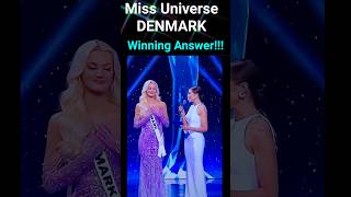 MISS UNIVERSE 2024 DENMARK 🇩🇰WINNING ANSWER /Victoria Theilvig #missuniverse2024 #missuniverse