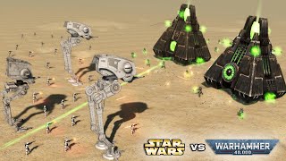 STAR WARS vs WARHAMMER 40K: Galactic Empire vs Necrons - Men of War: Assault Squad 2