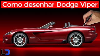 COMO DESENHAR CARROS: DODGE VIPER (Aula para iniciantes)