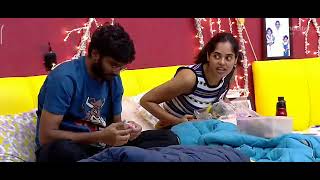 #Shindu Bindu asking Shiva to wear her Chains #anchorshiva #bindumadhavi #bigbosstelugu