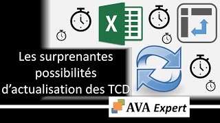 EXCEL - Les surprenantes possibilités d'actualisation des TCD