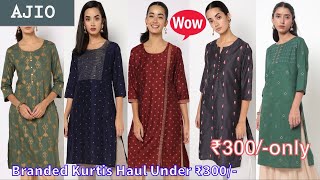 Ajio Kurtis Haul Under ₹300/- | Affordable Branded Kurtis Haul