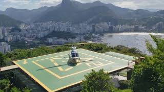 Descolagem De Helicóptero Pão de açúcar Rio de Janeiro