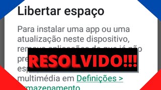 COMO RESOLVER O PROBLEMA DO LIBERAR ESPAÇO PT2