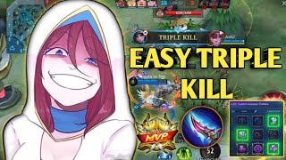 EASY TRIPLE KILL, HAPPY 500 SUBSCRIBERS THANK YOU VERY MUCH | TOP GLOBAL NATALIA GAMEPLAY | MLBB