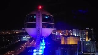 high roller las vegas.. 550 ft up looking down at the strip