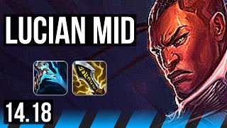 LUCIAN vs VAYNE (MID) | 13/0/3, Legendary | NA Grandmaster | 14.18