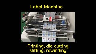 Flexo Print Label Die Cutting Slitting Machine DCIA-350A LABELEXPO Brussels Corona Treatment