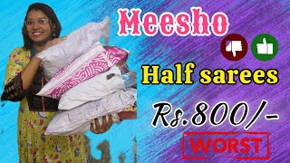 Meesho Half saree try on Haul 🛍️ || Budget friendly lehengas || Meesho review