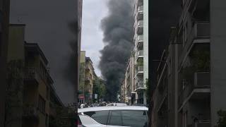 More footage from the scene of the truck explosion in Milan.