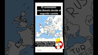 El #comentario más likeado decide el #segundo cambio de #Europa #countryballs #viral #like