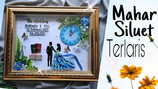 Cara membuat mahar siluet pengantin simpel & cantik || How to make a bride silhouette dowry