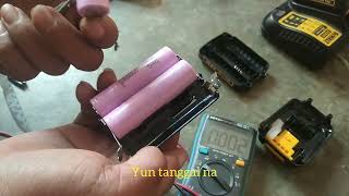 DIY ulit tyo. DeWalt cordless drill battery repair 👍👍👍👍