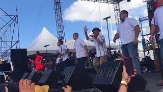 Pupy Cantor con Willie Rosarío-Maina, en el día nacional de la salsa 2018.