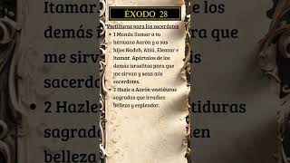 Éxodo 28, 1-2 #dios #biblia #versiculodeldia