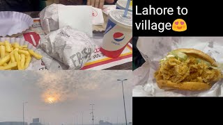 Gaun mein Bhi Pizza Burgers Mil gaye | Gaun Bohat zada Fog Ho gai 😱 | Village Vlog In Urdu Hindi