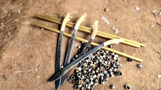 membuat gagang golok dari tanduk  & kayu