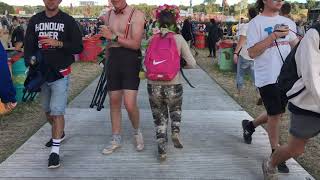 Maria dancing at Glastonbury 2017