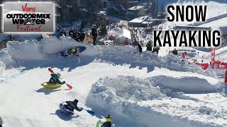 Snow Kayaking at the Outdoor Mix Winter Festival