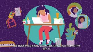 Healthy versus unhealthy stress - elementary (Simplified Chinese)