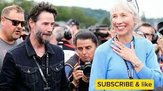 Keanu Reeves and Alexandra Grant Enjoy a Day at MotoGP in Germany