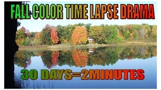 West Michigan fall color time lapse