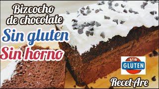 💝COMO HACER Bizcocho de chocolate SIN GLUTEN y SIN HORNO😱 esponjoso y fácil.