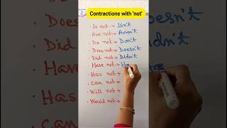 Contractions in Spoken English. #shorts #viral #education #ytshorts #contractionsinEnglish #english